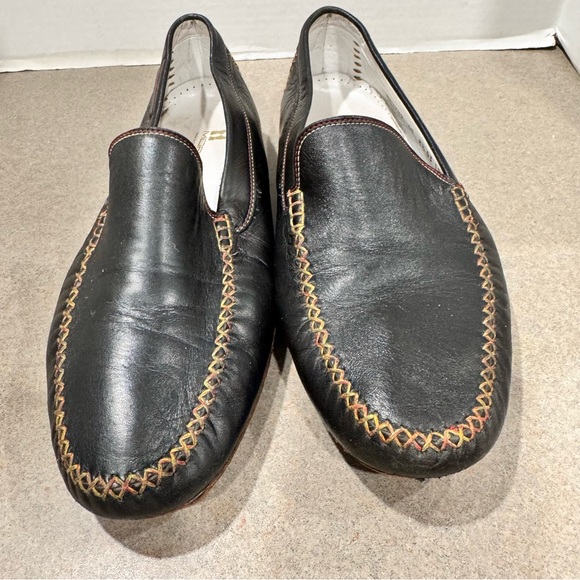 Moreschi Men’s Black and Red Leather Driving Moccasins 8.5 Loafers main image 6